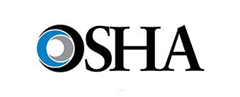 OSHA logo with blue and gray circle.