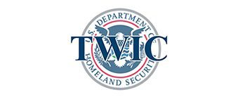 TWIC logo with Homeland Security emblem.